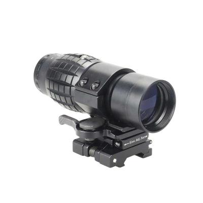 China Aluminum Alloy Tactical 3X Magnifier Scope With Quick Release Mount Holographic Red Dot Sight for sale