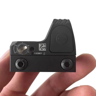 China Aluminium Alloy Tactical Micro 1x22 Red Dot Sight 3MOA Reflex Sight Scope with Hight Mount Mini RMR Optics for Hunting for sale