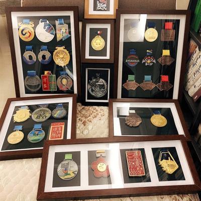 China High Quality Wooden Frame Wooden Box For Working Medals Collection for sale