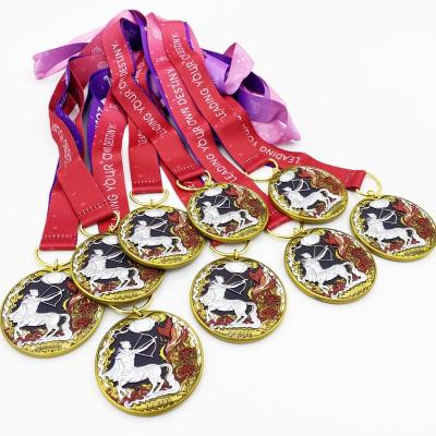 China Europe China Medal Supplier Custom 3D Award Marathon Finisher Running Metal Sports Medal With Ribbon for sale