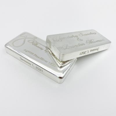 China Ag9999 Ag9999 Global Premium Solid Silver Bar 1 Kg Customizable With Your Logo for sale