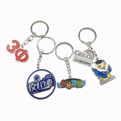 China American Make Your Own Logo Metal 3D Wholesale Key Chain Parts Metal Souvenir Custom Key Chain Manufacturers in China for sale