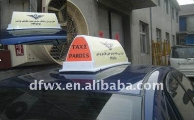 China New pp taxi light box/light box sign/taxi roof top/lamp light box.taxi top ads/taxi advertisement for sale