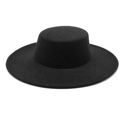 China 2020 ODM Big Wide Brim Fedora Hat Fashion Women's Hats CVDER Suede Femme Dete Short Brim Cap Dress Fedora Hats for sale