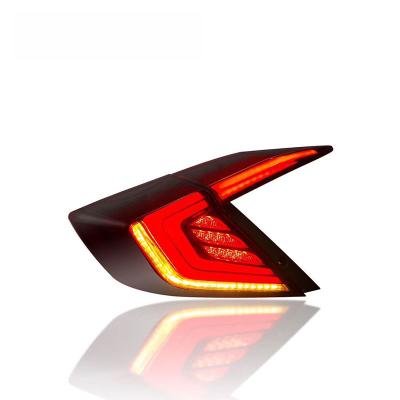 China High Quality PC+ABS Good Price Modified Tail Lights New Lighting System Auto Tail Light Tail Lamp For Honda Civic 2016-2018 for sale