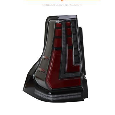 China PC+ABS Factory Lighting System Popular Selling High Quality 2022 Auto Tail Light Modified Taillights For Toyota Prado 2010-2021 for sale