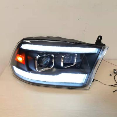 China 2022 PC+ABS Factory Selling Full LED Head Light New Head Lamp New Design For Dodge Ram 1500 2009-2018 for sale