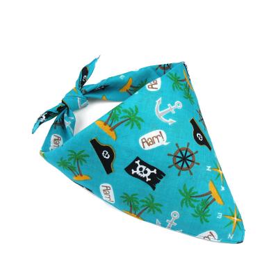 China Comfortable Dog Bandana Collar Ties Sky Blue Pet Bandana Scarf Neckerchief Bandana For Pet for sale