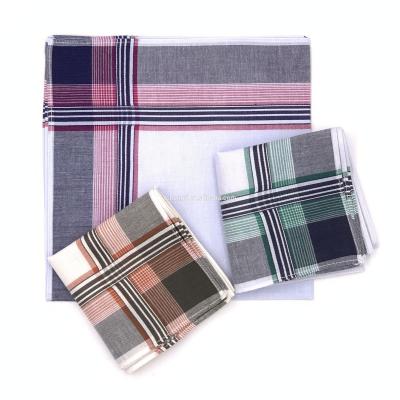 China European Stripe Cotton Handkerchief Manufacturer Handkerchief In Suit Wedding Handkerchief for sale