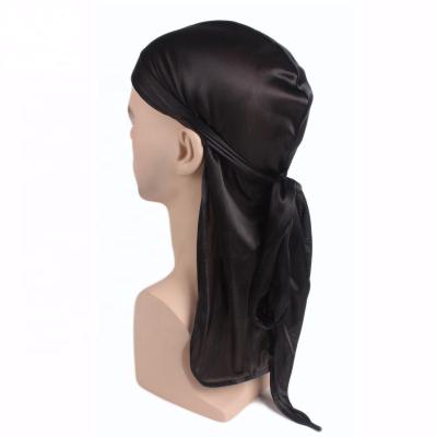 China Customized Silky Durag 360, 540 720 Wave Extra Long Tail and Wide Straps for Men Durag DU003 for sale