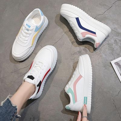 China Fashion Trend Wholesale Cheap Casual White Rubber Flats Sport Shoes For Women And Ladies for sale