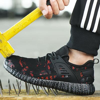 China Dropshipping Office Anti-skid Shoes Unisex Men And Women's Upper Frame Steel Toe Mesh Safety Shoes for sale