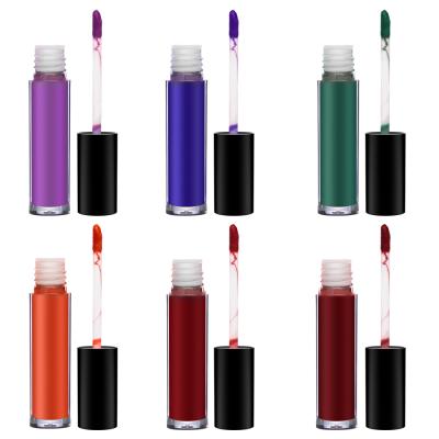 China Matte Dark Green Blue Matte Waterproof Purple Lipstick for sale