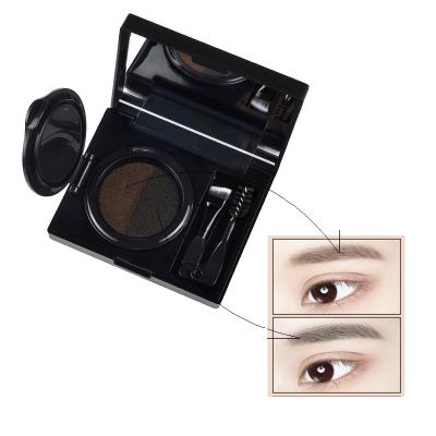 China 2 Color Air Cushion Eyebrow Palette Waterproof Eyebrow Tint Dye Eyebrow Tint Black Brown Cream Brow Gel Waterproof Brow Gel for sale