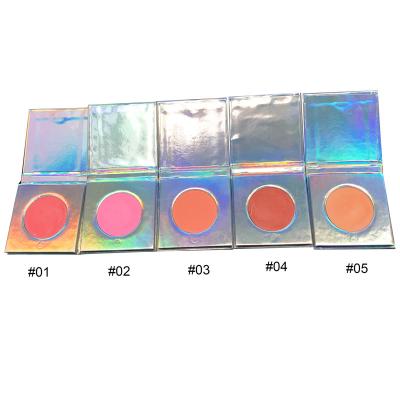 China 5 Colors Waterproof Blusher Powder Blush Cheek Makeup Blush Eyeshadow Face Cream Pressed Powder for sale