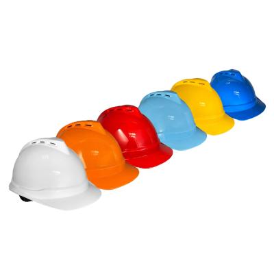 China Custom anti-collision red ABS v guard work industrial safety helmet construction site HDPE masks safety cap safety hat for sale