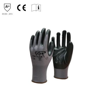 China Work Gloves Hand Protective Knit Gloves Industrial Foaming Protective Gloves Nitrile Rubber Safety Work Working Gloves for sale