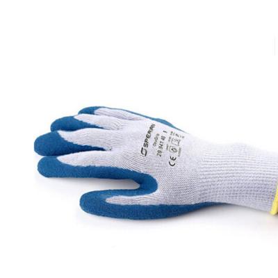 China Anti-smash industrial hand protective natural latex coated contact work safety gloves for sale