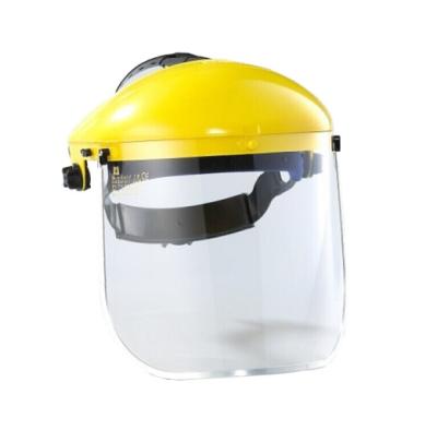 China Ratchet suspension and sweat band can be adjusted to increase comfort transparent protective face shield welding mask for sale