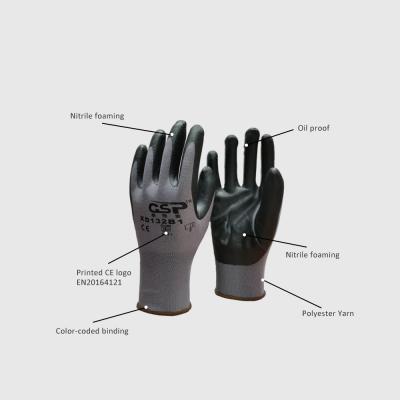 China work gloves hand protective knit gloves china wholesale protective work gloves nitrile breathable gloves for sale