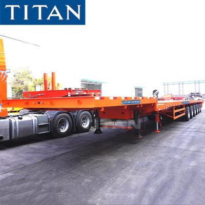 China Truck trailer wind turbines turbine blade transport 62 meters extendable trailer for sale in Vietnam for sale