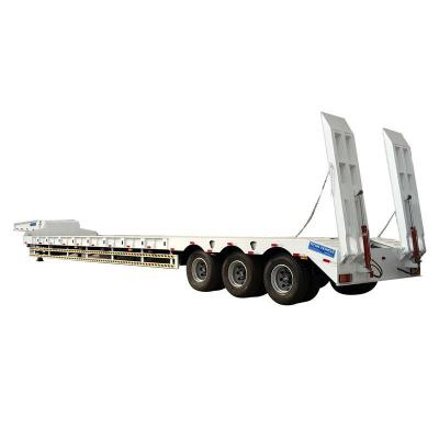 China 3 Axle Semi Lowbed Truck Trailer Truck Trailer For Sale Near Me for sale