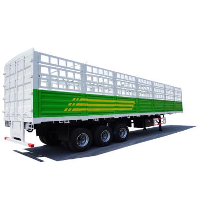 China 3/4 Axle Fence Semi Trailer Truck Trailer For Sale Kenya Price for sale