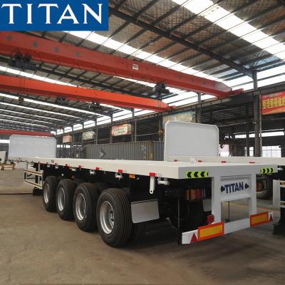 China 53ft container transport TITAN VEHICLE - 53ft trailer container flatbed trailer for sale in Pakistan for sale