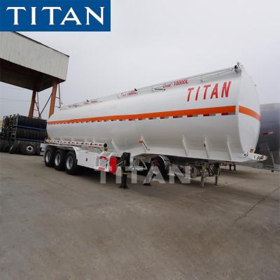 China Truck Trailer TITAN 40000 Lt Capacity Fuel Tanker Truck Trailer Price for sale