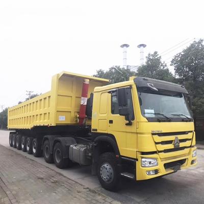 China Truck Trailer 6 Axle 80 Ton Rear End Dump Tipper Trailer For Sale With Cheap Trailer In Nigeria for sale