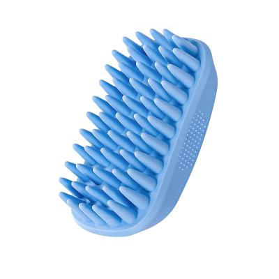 China Factory Supply Viable Pet Shampoo Sweep Grooming Dogs Cats Pet Hair Comb Non-Slip Rubber Bath Massage Cleaning Brush for sale