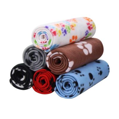 China Wholesale Coral Fleece Custom Double Sided Viable Sleep Blanket Mat Pet Blanket Luxury Plush Warm Fleece Dog Blanket Throw For Pets for sale