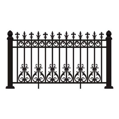 China Easily Assembled Aluminum Fence Luxury Aluminum Alloy Fences Decorate Fence Panel for sale