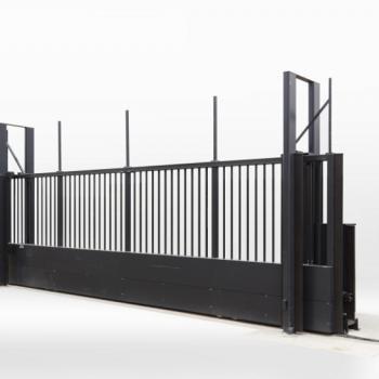 China Modern Iron Gate Design Industrial Security Control Sliding Iron Gates for sale