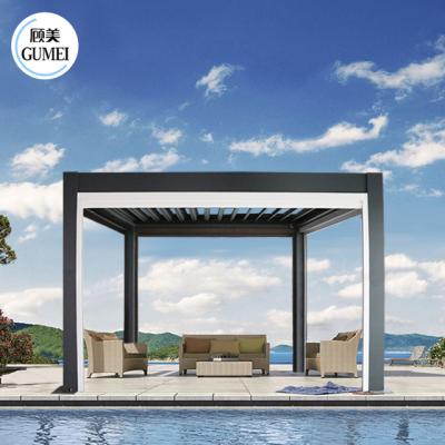 China Automatic Aluminum Pergola Easily Assembled High Quality Aluminum Pergola Design for sale