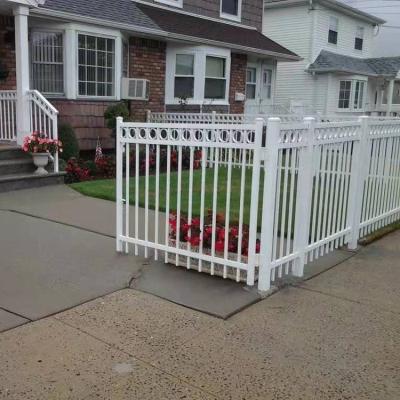 China Easily Assembled Aluminum Wall Mount White Fence Palisade Fencing Prices for sale