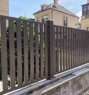 China Easily Assembled Aluminum Grill Fence Design Outdoor Aluminum Post Fencing System for sale