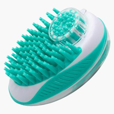 China Viable Rubber Dog Hair Grooming Portable Cat Shower Brush Pet Cleaning Massage Brush For Bathing for sale