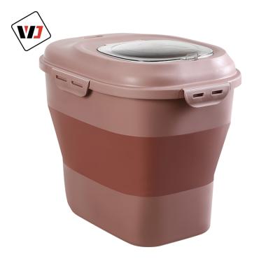 China Low Price Kitchen Transparent Freshness Keeping Rice Bucket Easy Solid Material Wash TPR Rice Storage Raw Bucket for sale