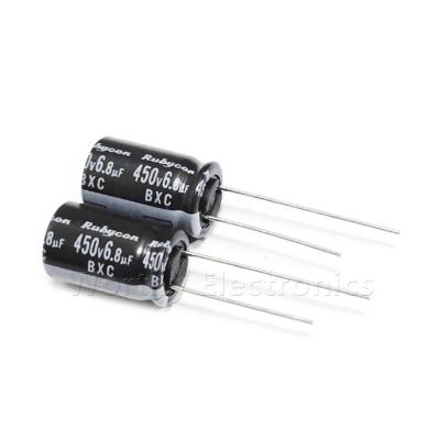 China . Electrical Components 450BXC6R8M 450BXC6 450V 6.8UF BXC 10X16 Electrolytic Capacitor 450BXC6R8MEFC for sale