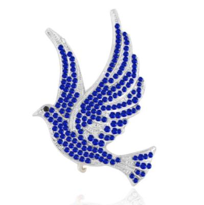 China Custom Greek Bead Crystal Brooch Jewelry Letters ZOBB ZPB Zeta Phi Beta Sign Peace Pigeon Dove Elegant Support for sale