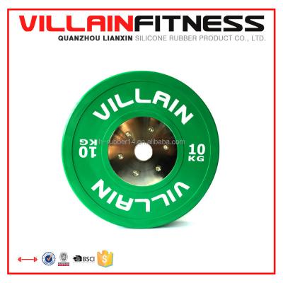 China Elite Crossfit Equipment Rubber Colored Bumper Plates for sale