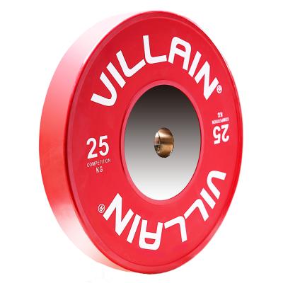 China Weightlifting Rubber Competition Thug Rubber Bumper Plates for sale