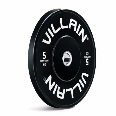 China 2018 Whosale Rubber Black Weight Bumper Plates For Gym for sale