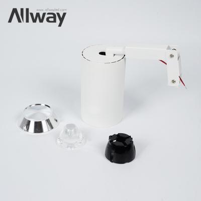 China Modern Allway Customize New Adjustable 2700k 3000k 5000k SKD Housing Track Lamp LED Track Light Frame for sale