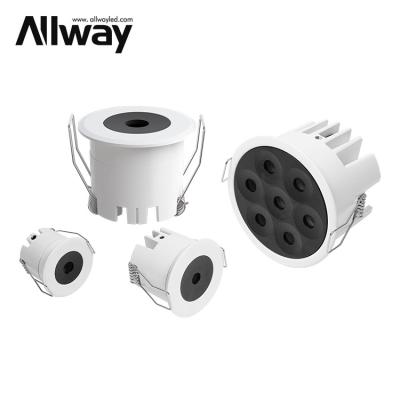 China Allway Mini Spot Light Housing Ceiling Modern Staircase Recessed Hotel Cabinet Spotlight LED Spot Lamp Fittings for sale