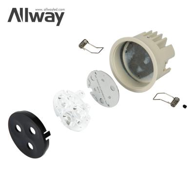 China Allway Modern Anti Glare Customize Mini LED For Home Recessed Spot Light LED Spotlights Fixture for sale