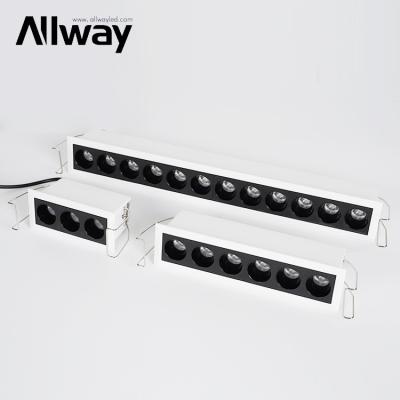 China Allway Modern SKD Anti Glare No Strobe Frame Grill Light Indoor 8w 15w 24w Down Led Light Trims for sale