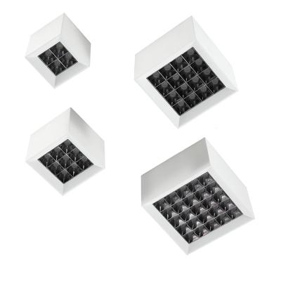 China Modern Retrofit Surface Mount Kit Downlight Frame Square Fitting Led Ceiling Light Housing for sale