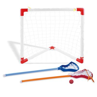 China plastic lacrosse goal with lacrosse sticks for kids toys 79*8*19 cm for sale